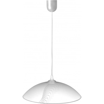 Mataro lampa wisząca 1xE27 chrom, biała K-3720 Kaja