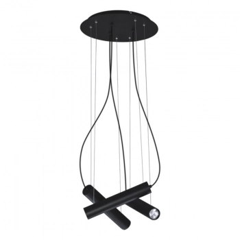 Mile Black lampa wisząca 3xGU10 czarna K-4401 Kaja