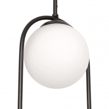 Parva lampa wisząca 2xE14 biała, czarna K-5101