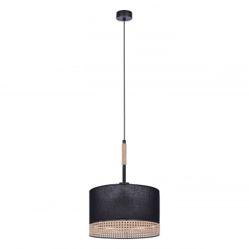 Vimbo lampa wisząca 1xE27 czarna, beżowa K-4364 Kaja