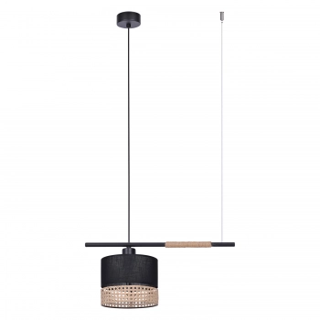 Vimbo lampa wisząca 1xE27 czarna, beżowa K-4365 Kaja