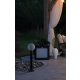 Astrid lampa ogrodowa stojąca 1xE27 czarna, opal K-ML-OGROD 200 0.6 KL. OPAL