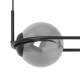 Davos lampa wisząca 2xE14 grafitowa, czarna K-5112