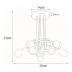 Deze lampa sufitowa 5xE27 biała K-3611