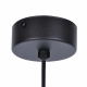 Faro lampa wisząca 1xE27 czarna, biała matowa K-4886