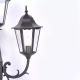 Lozana lampa ogrodowa stojąca 4xE27 czarna K-7006A2/4