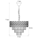 Toscana żyrandol 6xE14 srebrna K-8172