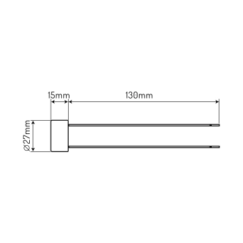 Oprawka ceramiczna GU10 z przewodem 13cm