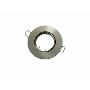 Oprawa halogenowa sufitowa okrągła ruchoma, odlew stopu aluminium satyna 35 W MR16 G5,3 lub PAR16 GU10
