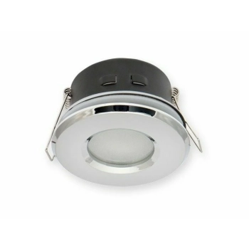 Oprawa halogenowa sufitowa wodoodporna chrom 35 W MR16 G5,3 lub PAR16 GU10