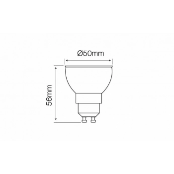 Żarówka LED 10W GU10 PAR16 120° światło neutralne białe