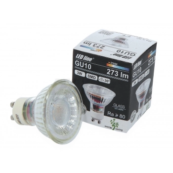 Żarówka LED line 3W 275lm GU10 PAR16 36° światło ciepłe białe 2700K LEDin