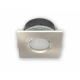Oprawa halogenowa sufitowa wodoodporna kwadratowa satyna 35 W MR16 G5,3 lub PAR16 GU10