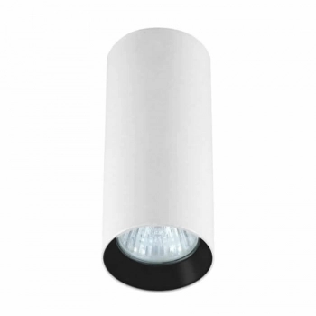 Manacor lampa sufitowa biała z czarnym ringiem 17 cm LP-232/1D - 170 WH/BK Light Prestige