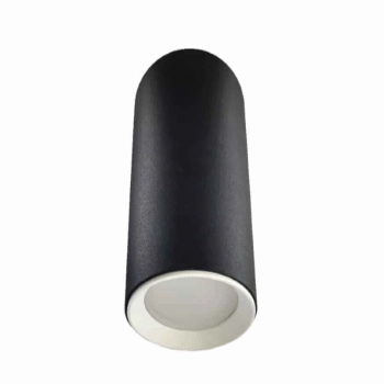 Manacor lampa sufitowa czarna z białym ringiem 17 cm LP-232/1D - 170 BK/WH Light Prestige