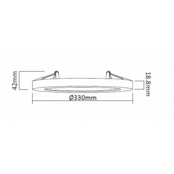 York plafon 2 w 1 3000K biały LED