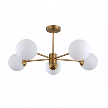 Roma 5 lampa wisząca 5xE14 złota LP-1345/5P GD Light Prestige