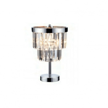Vetro lampka stołowa 1xE14 transparentna-srebrna LP-2910-1T
