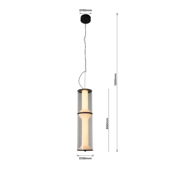 Aeris 2 lampa wisząca LED 25W 2837lm CCT LP-2137/2P TR