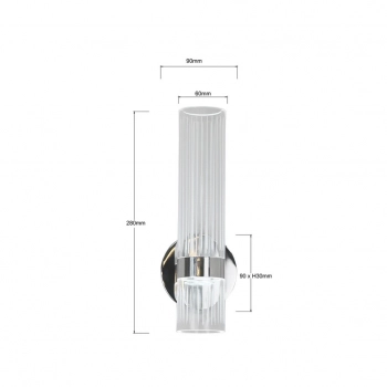 Ambiente kinkiet LED 6W 804lm CCT chrom LP-1510/1W CH