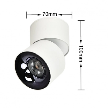 Brema lampa sufitowa LED 10W873lm CCT biała LP-2626/1RM WH movable