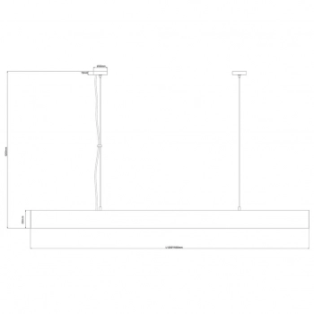 Cali L Tuya lampa wisząca LED 47W 4609lm CCT biała LP-1301/1P L WH Smart