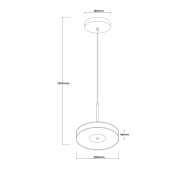 Casy lampa wisząca LED 6W 895lm CCT LP-3176/1P S SM