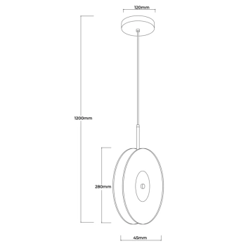 Casy lampa wisząca LED 6W 895lm CCT LP-3176/1V SM