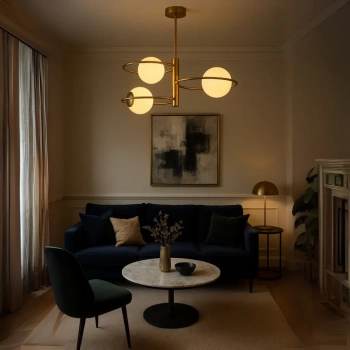 Dorado 3 lampa sufitowa 3xE14 złota LP-002/3C ring