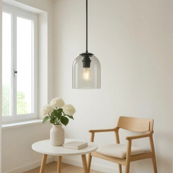 Elaris lampa wisząca 1xE27 transparentna LP-8103/1P TR