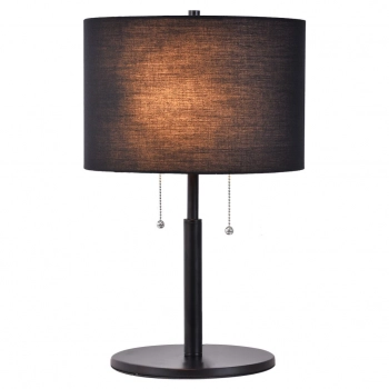 Fogo lampka stołowa 2xE27 czarna LP-0304/2T BK