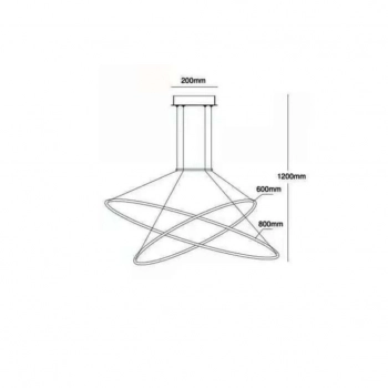 Halifax lampa wisząca LED CCT czarna LP-940/2P BK CCT