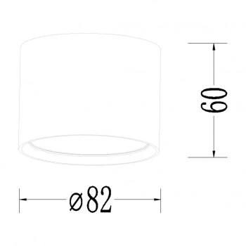 Kendal lampa sufitowa 1xGX53 czarna LP-6331/1SM GX53 BK