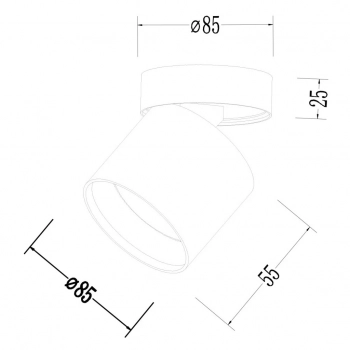 Kendal lampa sufitowa 1xGX53 biała LP-6331/1SM WH movable