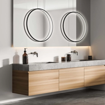 Mirror lampa wisząca IP44 LED 47W 5230lm CCT czarna LP-999/1P L BK CCT