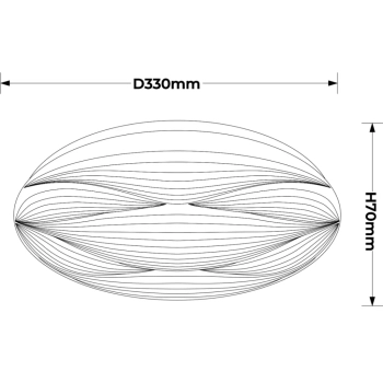Moluna 33cm lampa sufitowa LED 18W 1720lm 4000K LP-9623/1C-33 WH
