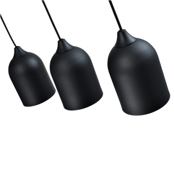Nilo lampa wisząca 3xGU10 czarna LP-0110/3L BK