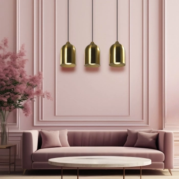 Nilo lampa wisząca 3xGU10 złota LP-0110/3L GD