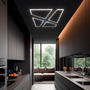 Nivra lampa sufitowa LED 45W 5549lm CCT LP-0811/1C BK