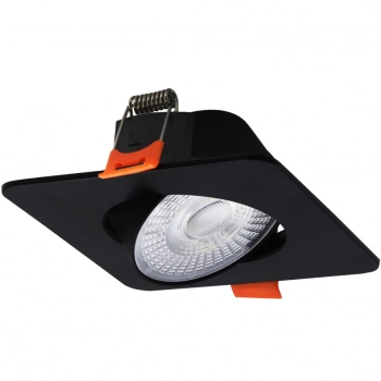 Plus ruchome oczko podtynkowe LED 3W, 5W, 7W 622lm czarne CCT LP-1506/1RS BK Square Light Prestige