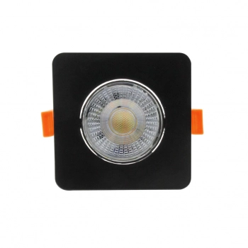 Plus ruchome oczko podtynkowe LED 3W, 5W, 7W 622lm czarne CCT LP-1506/1RS BK Square Light Prestige