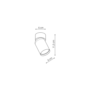 Pointa 1 lampa sufitowa 1xGU10 biała LP-6398/1WS WH