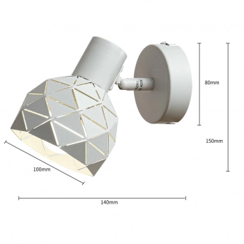 Reus 1 lampa sufitowa biały LP-8069/1WS WH