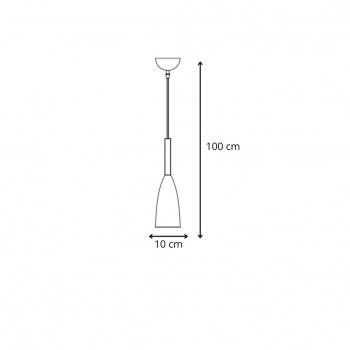 Solin 1 lampa wisząca 1xE27 czarno-złota LP-181/1P BK/GD