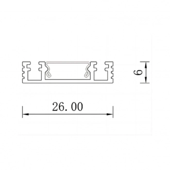 Szyna magnetic slim 2m natynkowa czarna LP-656-MAG SLIM 2m SM BK