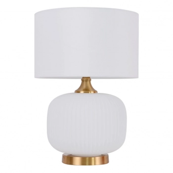 Tamiza lampka stołowa 1xE27 biała LP-1515/1T small white Light Prestige
