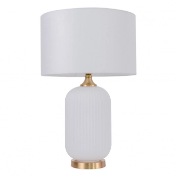 Tamiza lampka stołowa 1xE27 biała LP-1515/1T big white Light Prestige