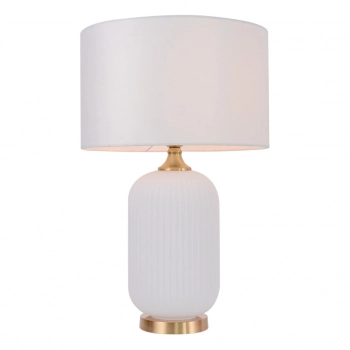 Tamiza lampka stołowa 1xE27 biała LP-1515/1T big white Light Prestige