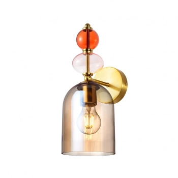 Tropea kinkiet 1xE27 bursztynowy LP-2004/1W AM Light Prestige