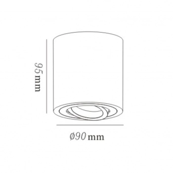 Tulon lampa sufitowa 2xGU10 złota LP-5441/1SM GD